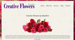 Desktop Screenshot of creativeflowersbyamodio.com